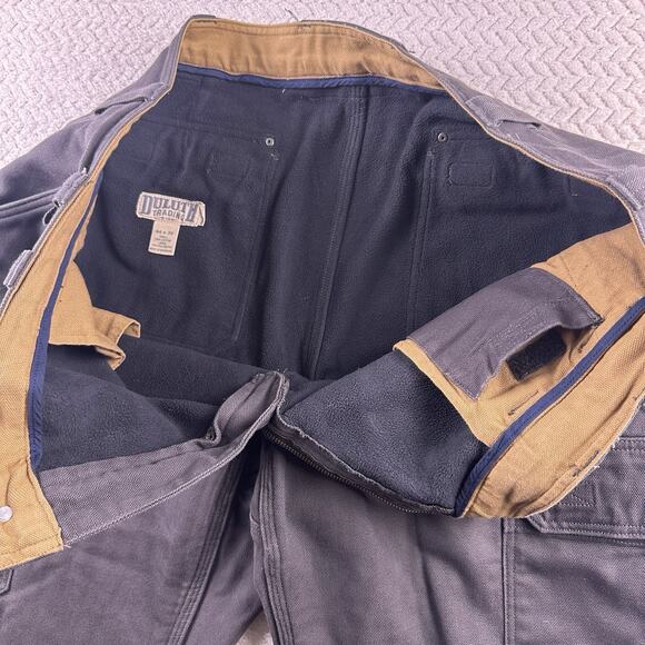 Duluth Trading Co. Men's Carpenter Outdoors 44x30 Heavy Fleece Lined Pants Gray - Picture 8 of 16